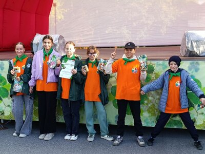 Наша команда юннатов - победителей городского слета "Эколог и Я"